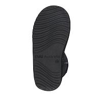 Wallaby Mini Metallic K11856 - Детские полусапоги из овчины (угги) EMU Australia, черные