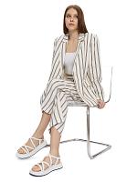 STRIPE LINEN CROPPED WIDE PANT 4150171 - STRIPE LINEN CROPPED WIDE PANT 4150171 STRIPE LINEN CROPPED WIDE PANT 4150171 - STRIPE LINEN CROPPED WIDE PANT 4150171