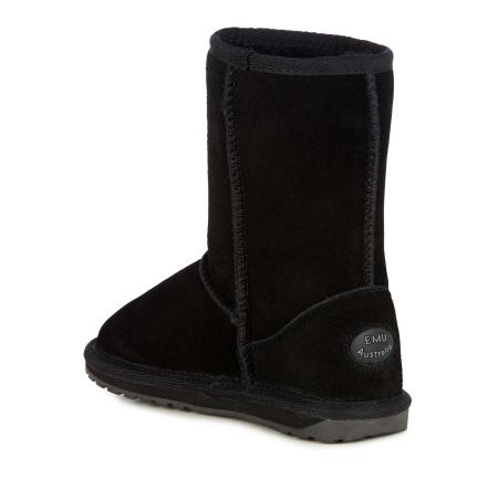 Детские сапоги из овчины (угги) EMU Australia Wallaby Lo Teens T10102, черные
