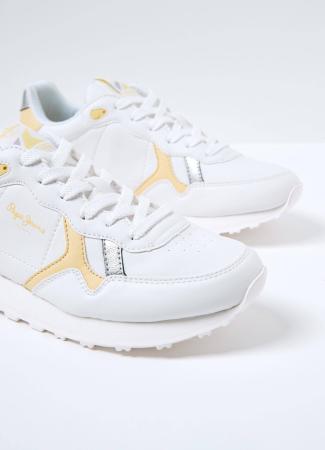 Женские кроссовки Pepe Jeans London BRITT W FRIEND PLS31323, белые