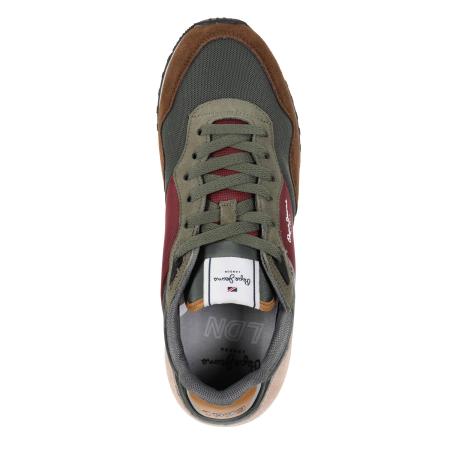 Мужские кроссовки Pepe Jeans London LONDON ONE BASIC M PMS30871, хаки