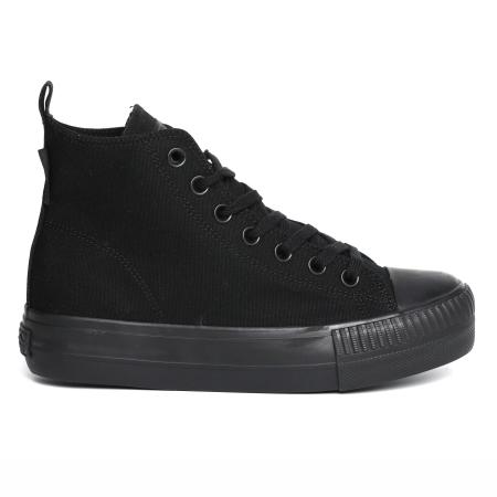 Женские высокие кеды British Knights KAYA MID B52-3701-01, черные