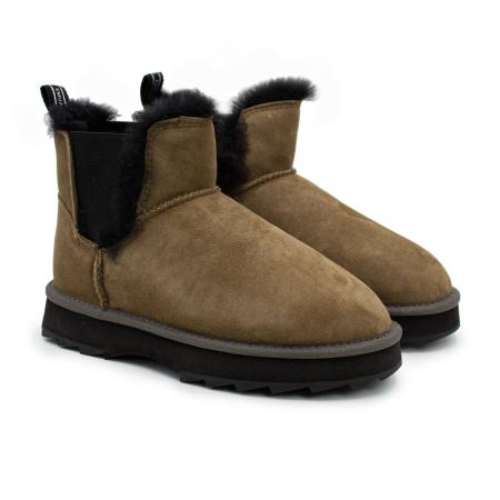 Женские полусапоги из овчины (угги) EMU Australia Thresher W12384, коричневые
