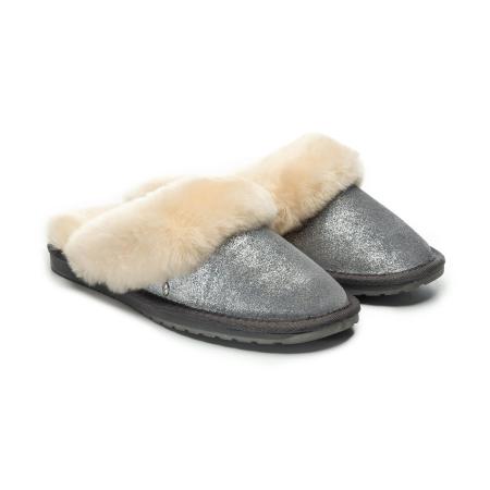 Женские тапочки EMU Australia Jolie Metallic W11485, серые