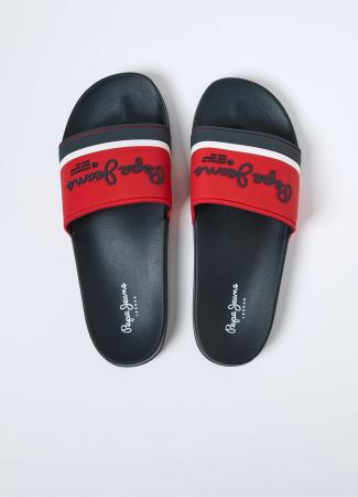 Мужские сланцы Pepe Jeans London SLIDER PORTOBELLO PMS70108, синие