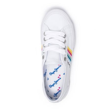 Детские кеды Pepe Jeans London BAKER TAPE PGS30383, белые Детские кеды Pepe Jeans London BAKER TAPE PGS30383, белые