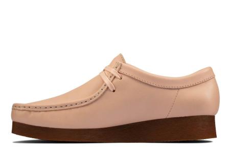 Женские полуботинки Clarks Wallabee 2 26159488, розовые Женские полуботинки Clarks Wallabee 2 26159488, розовые
