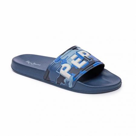 Мужские сланцы Pepe Jeans London SLIDER CAMO PMS70071, синие