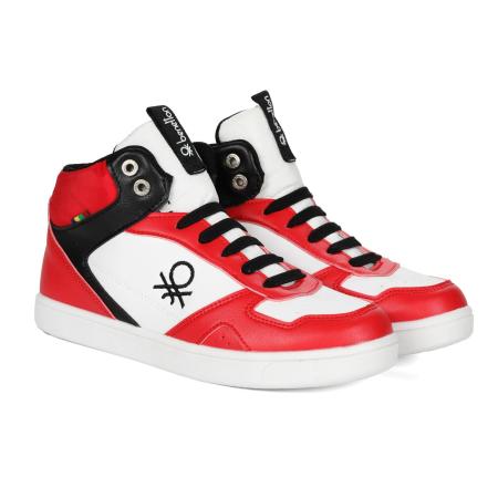 Детские высокие кроссовки United Colors of Benetton FRANKLIN MID BTK314110, красные