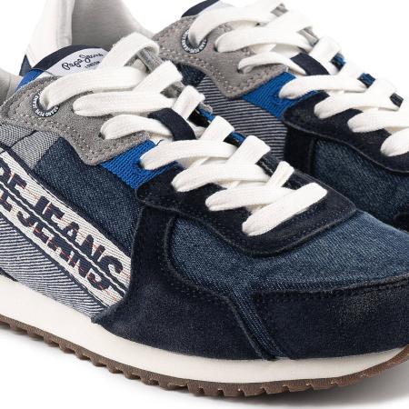 Мужские кроссовки Pepe Jeans London TINKER DENIM TAPE MAN PMS30623, синие