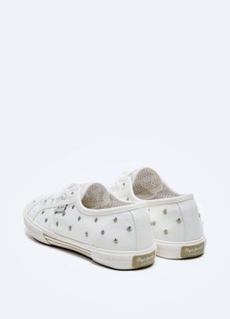 Женские кеды Pepe Jeans London ABERLADY SWEET PLS31155, белые