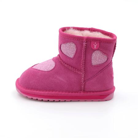 Детские угги EMU Australia Barton Heart K12958, розовые