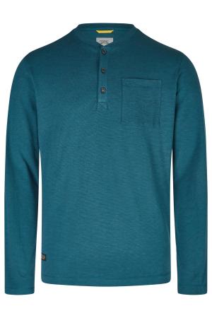 Мужской джемпер Camel Active Henley 1/1 Arm 409670-8T51, бирюзовый