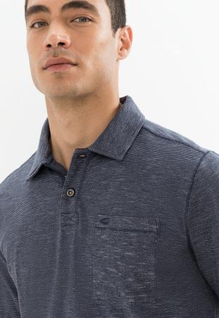 Мужское поло Camel Active Polo Long Sleeve 409860-8P51, синее