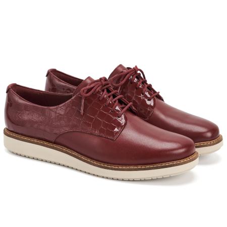 Женские полуботинки Clarks Glick Darby 26157334, бордовые Женские полуботинки Clarks Glick Darby 26157334, бордовые