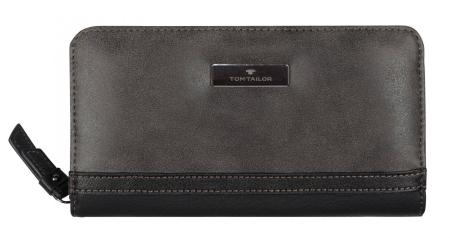 Женский кошелек Tom Tailor Bags ELIN, Long zip wallet 24425, черный