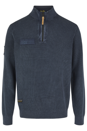 Мужской джемпер Camel Active Knit 1/1 Troyer 409585-8K12, синий