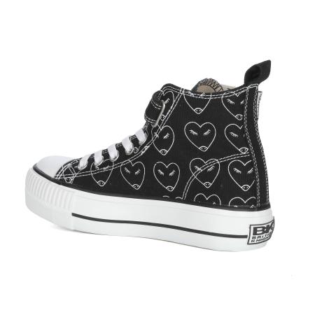Детские высокие кеды British Knights KAYA MID B50-3724C-06, черные