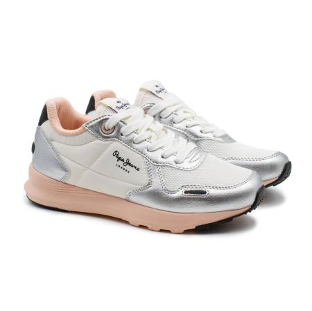 Детские кроссовки Pepe Jeans London YORK METALLIC GIRL PGS30525, серебряные Детские кроссовки Pepe Jeans London YORK METALLIC GIRL PGS30525, серебряные