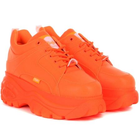 Женские кроссовки Buffalo shoes 1337-14 1533074, оранжевые