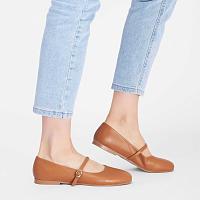 44413100-1000 - Женские балетки Bugatti, коричневые  44413100-1000 - Женские балетки Bugatti, коричневые