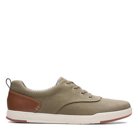 Мужские кроссовки Clarks Step Isle Crew 26140323, оливковые