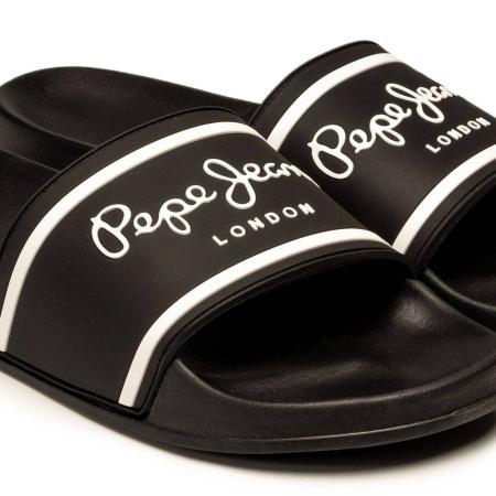 Мужские сланцы Pepe Jeans London SLIDER BASIC MAN PMS70079, черные