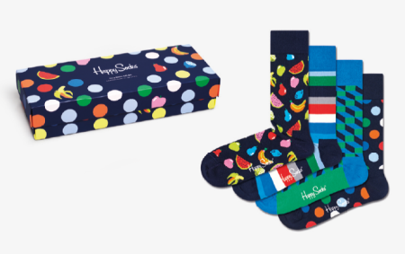 4-Pack Navy Socks Gift Set XNAV09