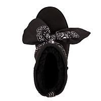 Sheepskin Fashion Sharky Mini Bandana W13199 - Женские полусапоги из овчины (угги) EMU Australia, черные Sheepskin Fashion Sharky Mini Bandana W13199 - Женские полусапоги из овчины (угги) EMU Australia, черные