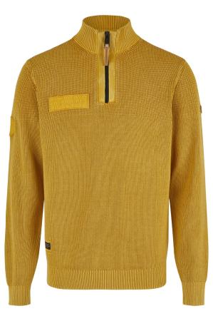 Мужской джемпер Camel Active Knit 1/1 Troyer 409585-8K12, желтый