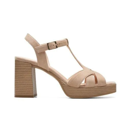 Женские босоножки Clarks, Модель Модель: Nisby Strap,, арт: арт: 26173525, цвет , цвет бежевый