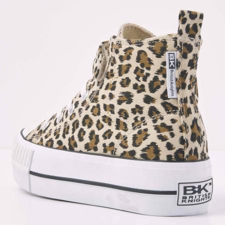 Детские высокие кеды British Knights KAYA MID B50-3724C-03, коричневые