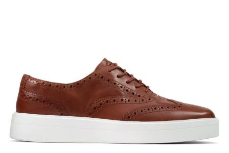 Женские кеды Clarks Hero Brogue. 26149392, коричневые