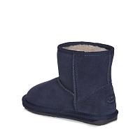 Wallaby Mini K10103 - Детские полусапоги из овчины (угги) EMU Australia, синие