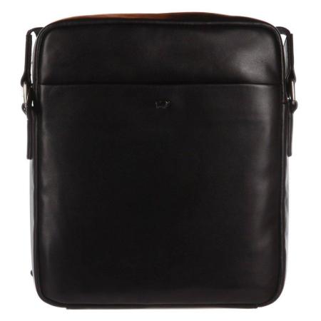 Мужская сумка репортер Braun Buffel LIVORNO Shoulder Bag L 67164, черная