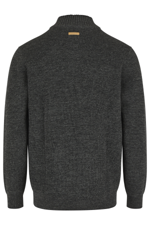 Мужской свитер Camel Active Knit 1/1 Troyer 409585-8K06, черный