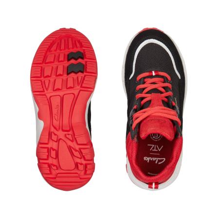 Детские высокие кроссовки Clarks RockRaceGTX K 26161429, черные