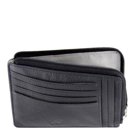 Мужской чехол для карт Braun Buffel CARDIFF Card case + zip 8CS 89149, черный