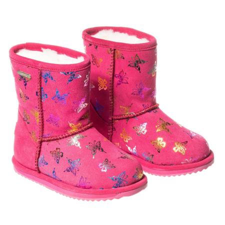 Детские полусапоги из овчины (угги) EMU Australia Flutter Brumby K11327 (дет. сапоги) K11327, фуксия