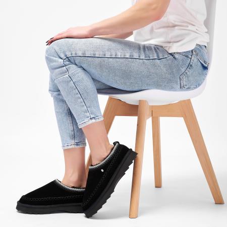 Женские уличные тапочки EMU Australia Slipper Sharky Adventure Scuff W13239, черные