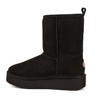 Stingers Stinger Lo Flatform W13190 - Женские полусапоги из овчины (угги) EMU Australia, черные Stingers Stinger Lo Flatform W13190 - Женские полусапоги из овчины (угги) EMU Australia, черные