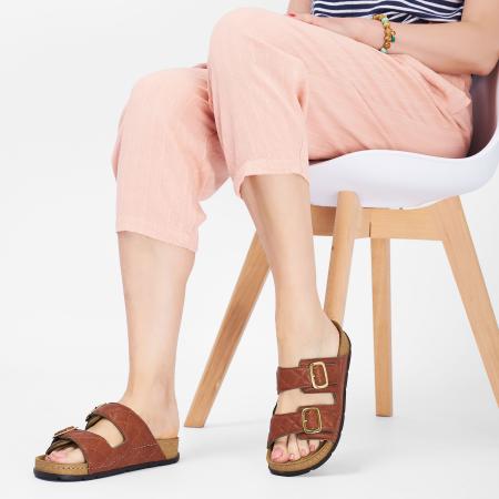 Женские пантолеты SCHOLL BORA 2 STRAPS F320811630, коричневые