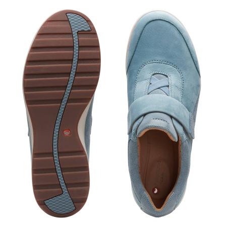 Женские кроссовки Clarks Un Adorn Lo 26140204, голубые
