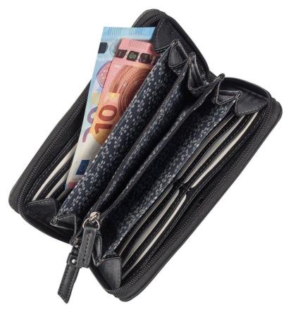 Женский кошелек Tom Tailor Bags ELIN, Long zip wallet 24425, черный