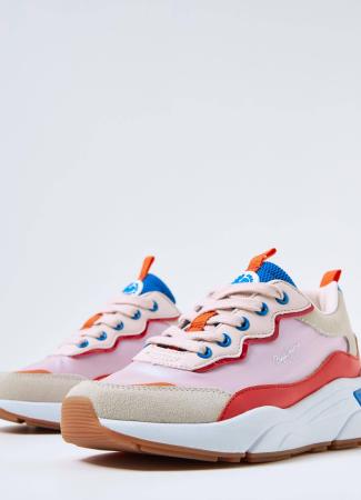 Детские кроссовки Pepe Jeans London ARROW CURVE GIRL PGS30536, розовые