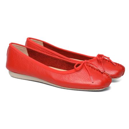 Женские балетки Clarks Clarks Freckle Ice 26170958, красные
