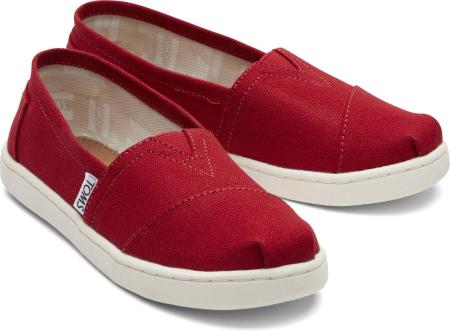 Детские эспадрильи TOMS Alpargata 10010534, красные