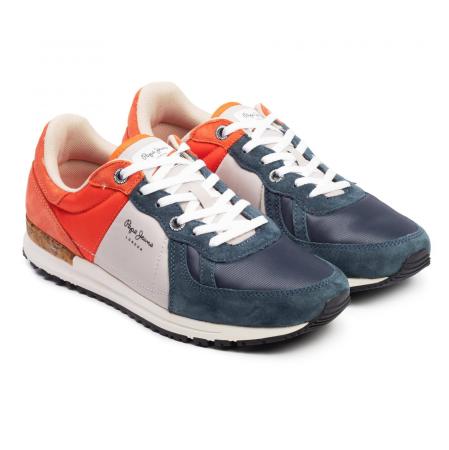 Мужские кроссовки Pepe Jeans London TINKER PRO CAMP SUMMER PMS30510, синие