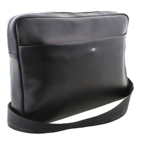 Мужская сумка-мессенджер Braun Buffel LIVORNO Messenger Bag 67167, черная