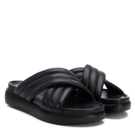 Женские сланцы CARMELA LEATHER LADIES SANDALS 68586, черные